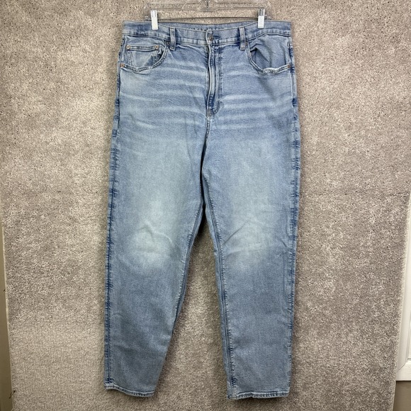 American Eagle Outfitters Denim - American Eagle Jeans Womens 18 Tall Blue Highest Rise 90s Boyfriend Stretch Fade
